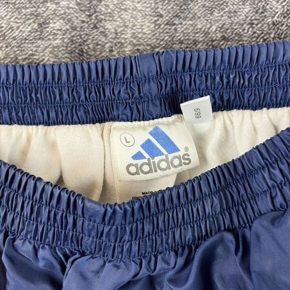 Adidas Y2K Tearaway Span Button Lined Track Pants Nylon Blue Trefoil Men's L - Picture 5 of 16